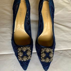 Navy blue pumps